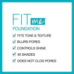 Maybelline New York Fit Me Matte + Poreless Liquid Foundation, Pouch Format, 105 Fair Ivory, 1.3 Ounce - Image 9